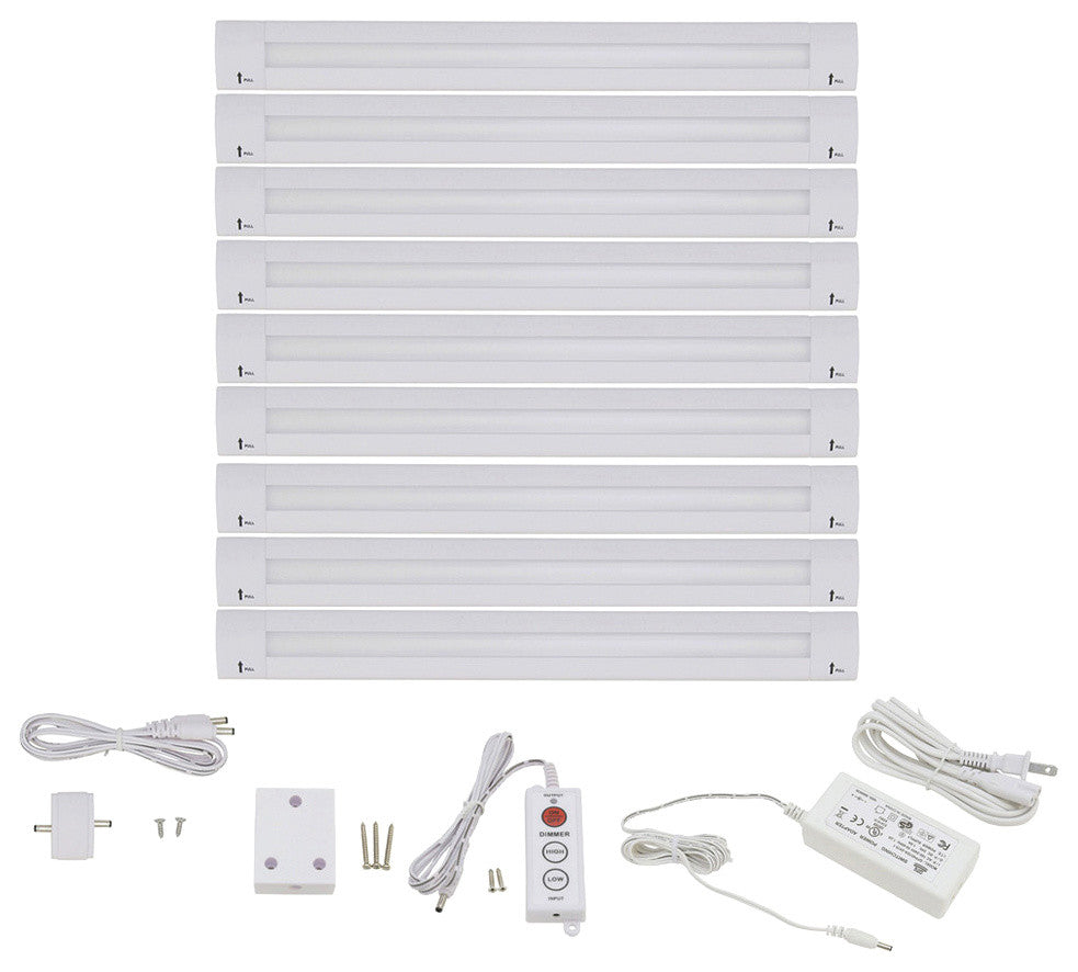 Lightkiwi Lilium 12" Warm White Modular LED Under Cabinet Lighting, Pro Kit