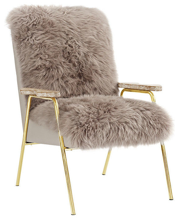 Modway Sprint Wool Armchair, Brown Brown