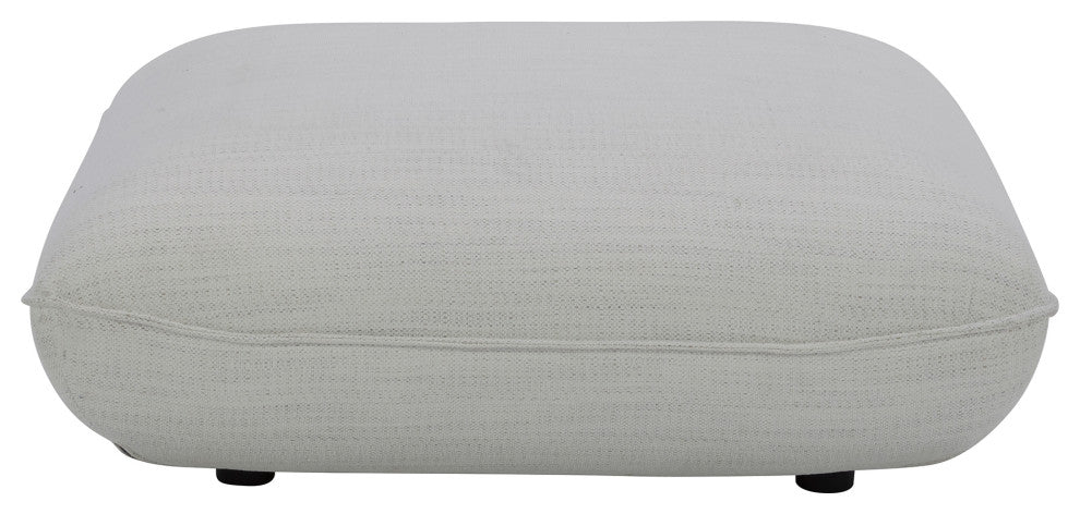 Zeppelin Ottoman Salt Stone White