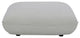 Zeppelin Ottoman Salt Stone White