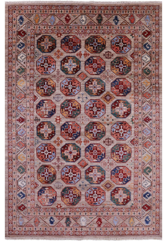 6' 9" X 10' 4" Bokhara Hand Knotted Wool Rug - Q12774