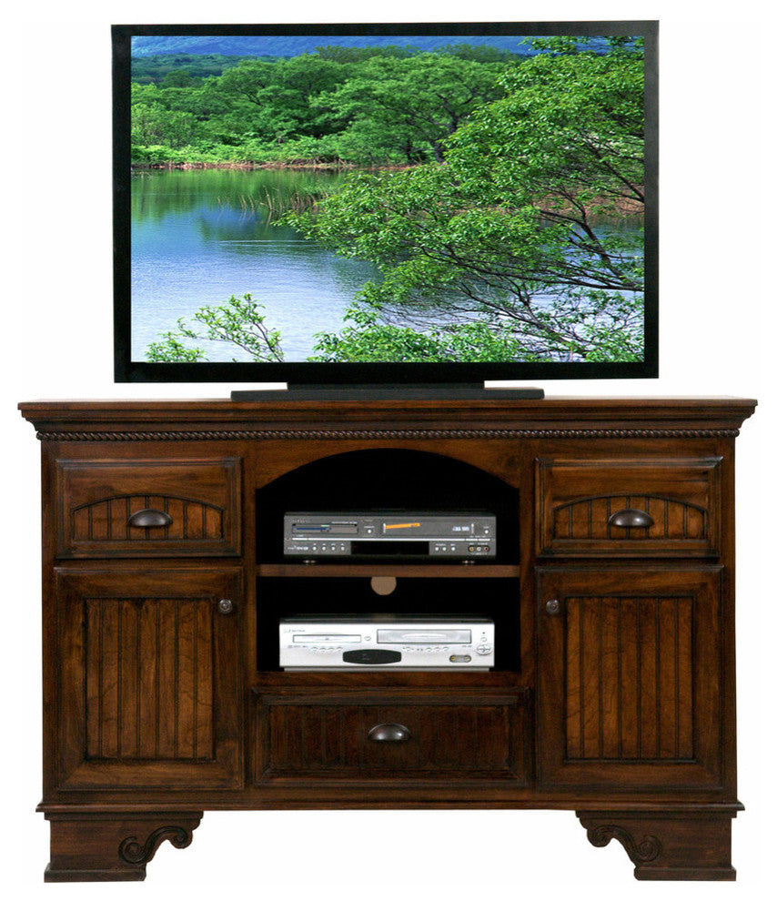 American Premiere 58" Entertainment Console, Havana Gold