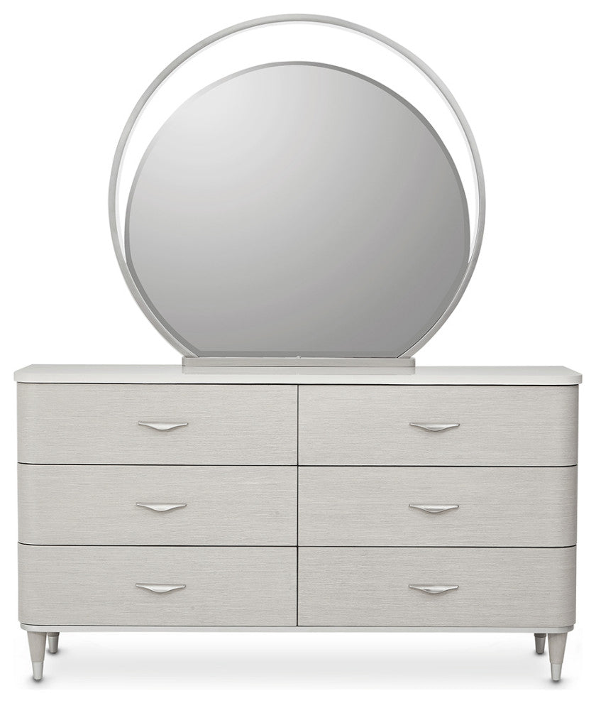 Eclipse Dresser and Mirror - Moonlight Gray