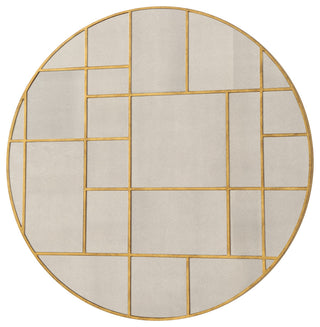 Uttermost Geometric Round Mirror