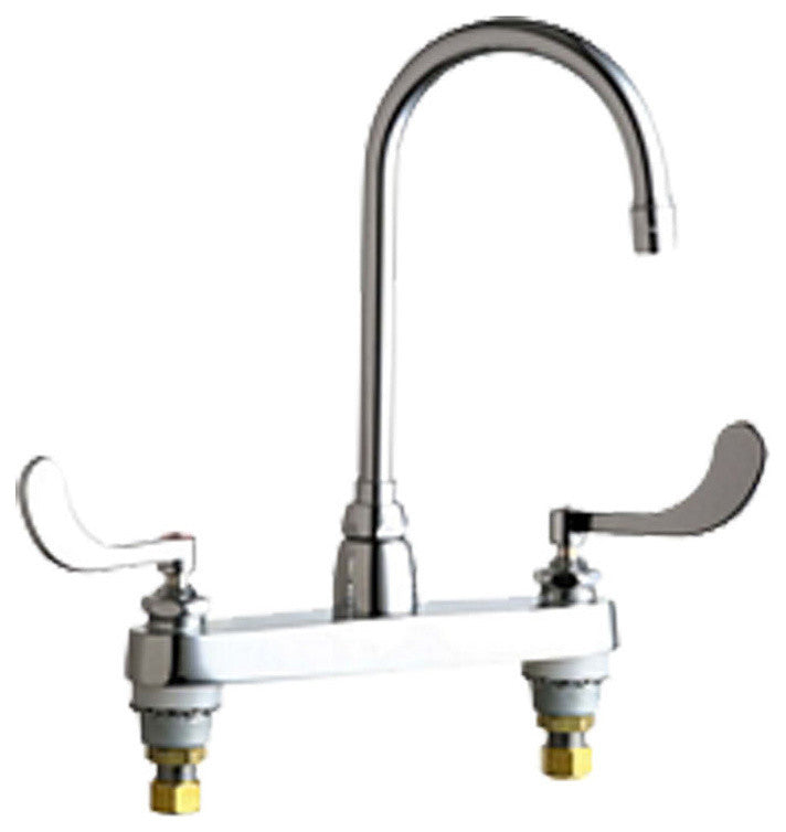 Chicago Faucets 1100-GN2AE35-317AB Hot and Cold Sink Faucet