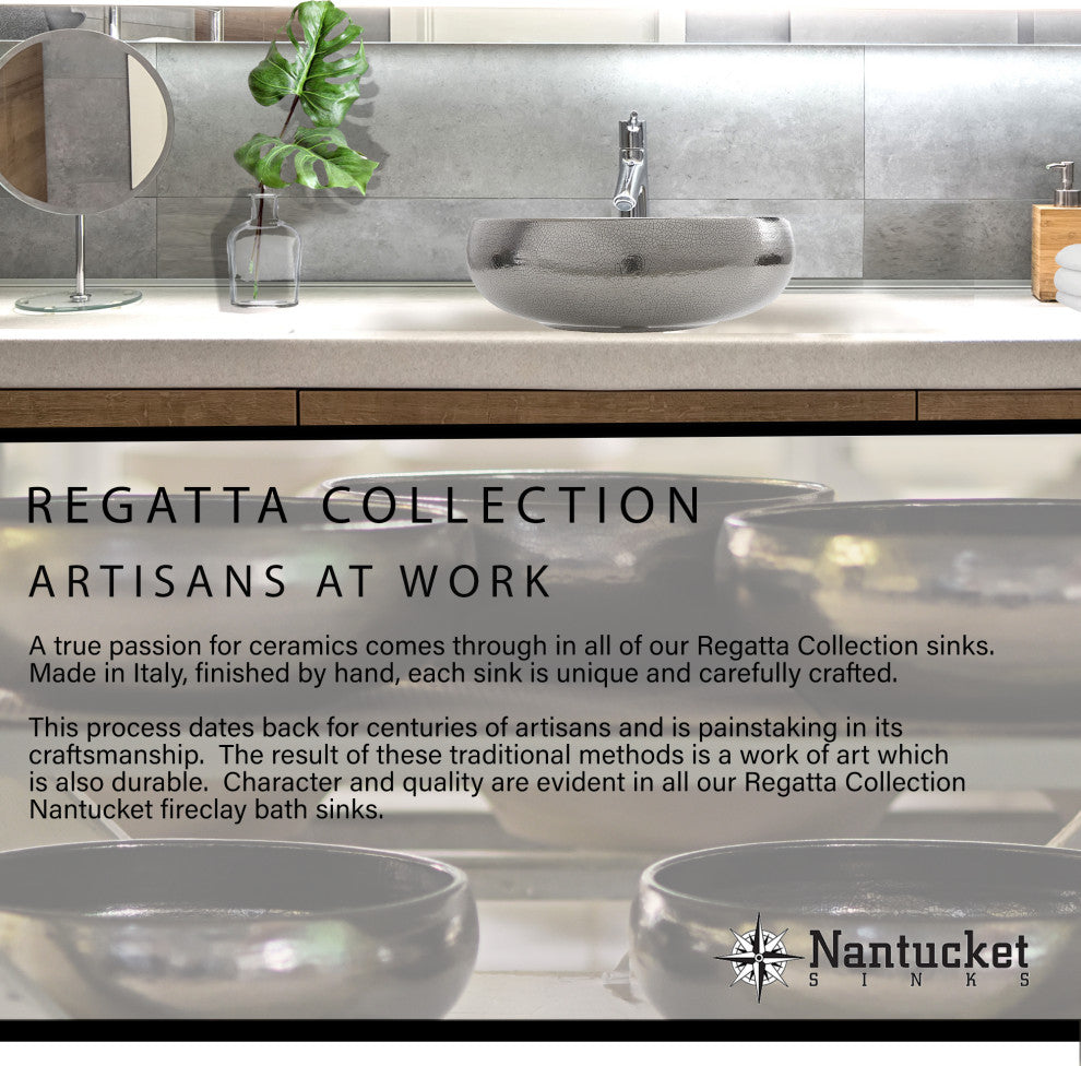 Nantucket Sinks St. Malo Italian Fireclay Vanity Sink