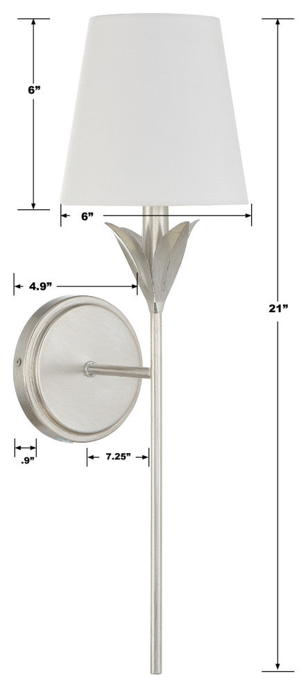 Crystorama Lighting Group 531 Broche 21" Tall Wall Sconce - Antique Gold