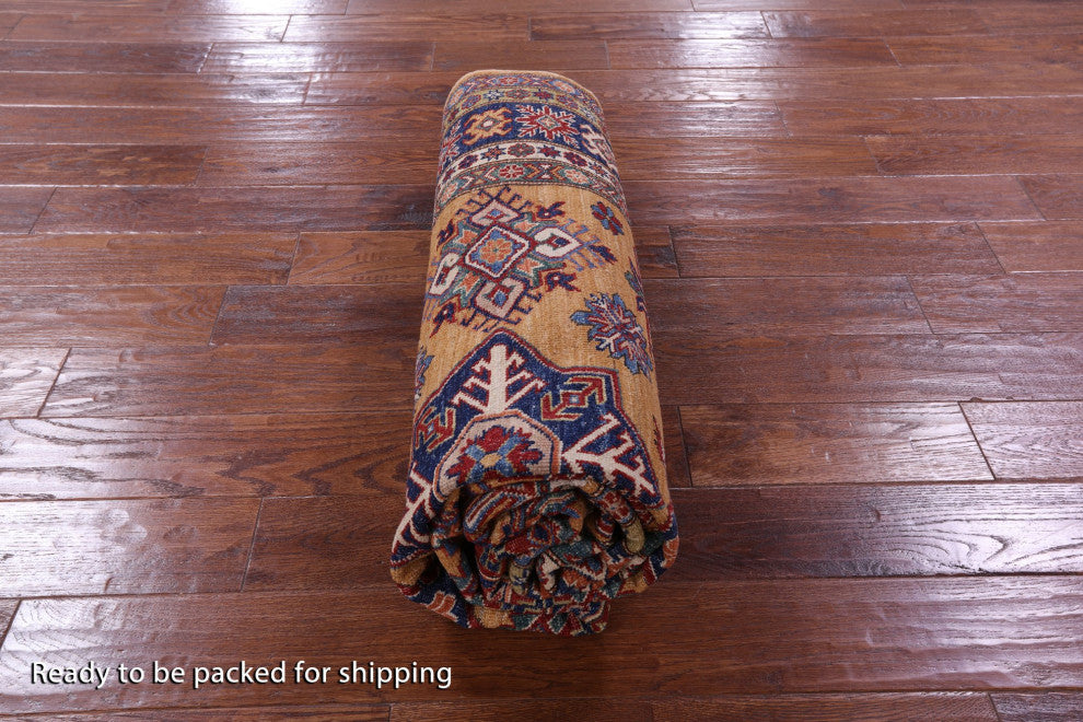 Super Kazak Handmade Wool Rug 5' 7" X 8' 2" Q9559