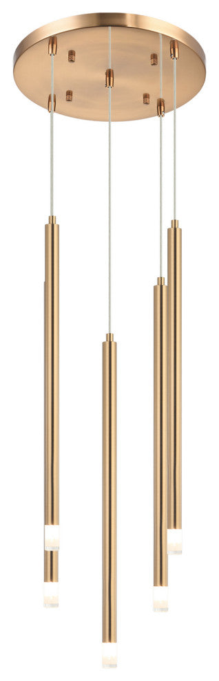 Matteo Lighting C63105AG Pendant, Aged Gold Brass Finish