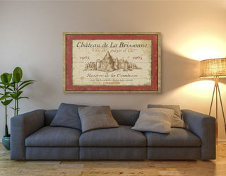 French Wine Label I' by Daphne Brissonnet, Giclee Canvas Wall Art, 54"x40"