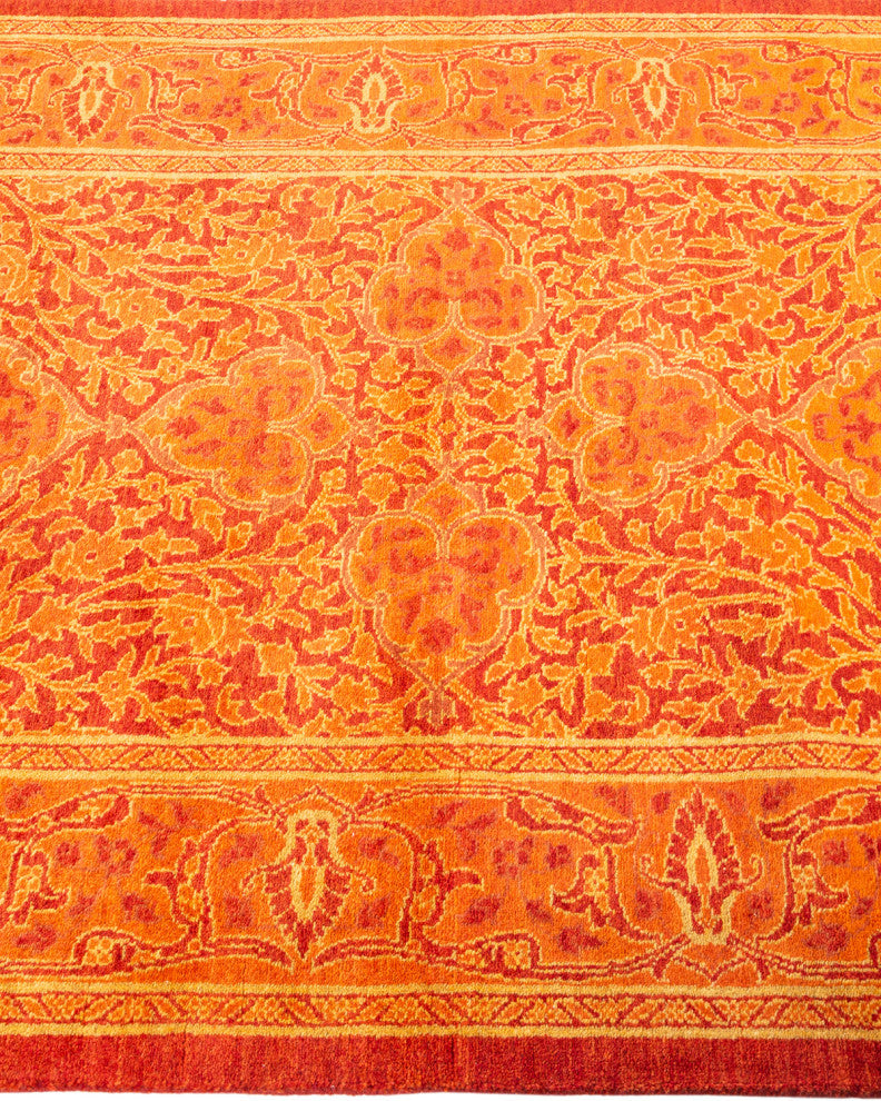 Mogul, One-of-a-Kind Hand-Knotted Area Rug Orange, 2'9"x13'4"