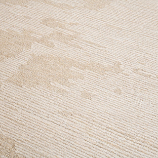 Mexico Abstract Ivory Sand Hand-Hooked Area Rug 9' x 12'