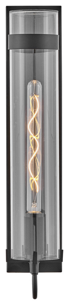 Hinkley Ryden 24" Large Vintage Industrial Outdoor Wall Sconce, Black