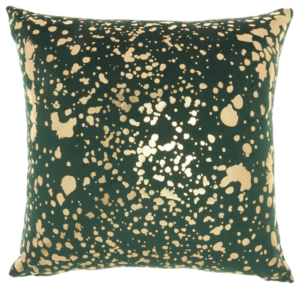 Nourison QY168 Throw Pillow, Emerald, 18" x 18"