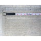 Ivory Washed Out Peshawar Faded Designs Wool Hand Knotted Rug, 3'10"x5'7"