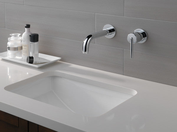 Delta Trinsic Single Handle Wall Mount Bathroom Faucet Trim, Chrome, T3559LF-WL