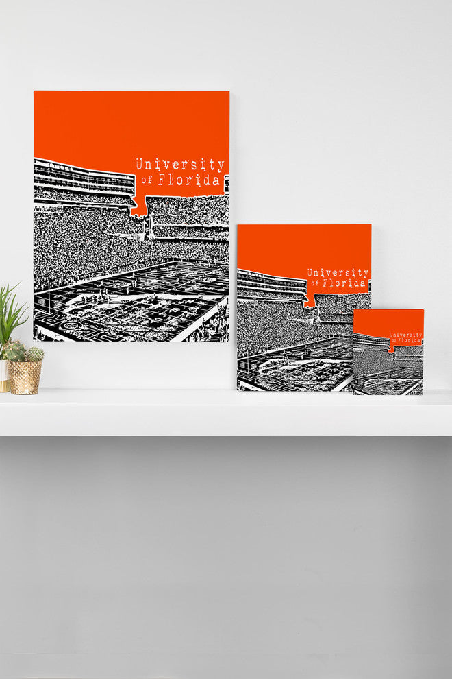 Deny Designs Bird Ave University of Florida Orange Art Canvas