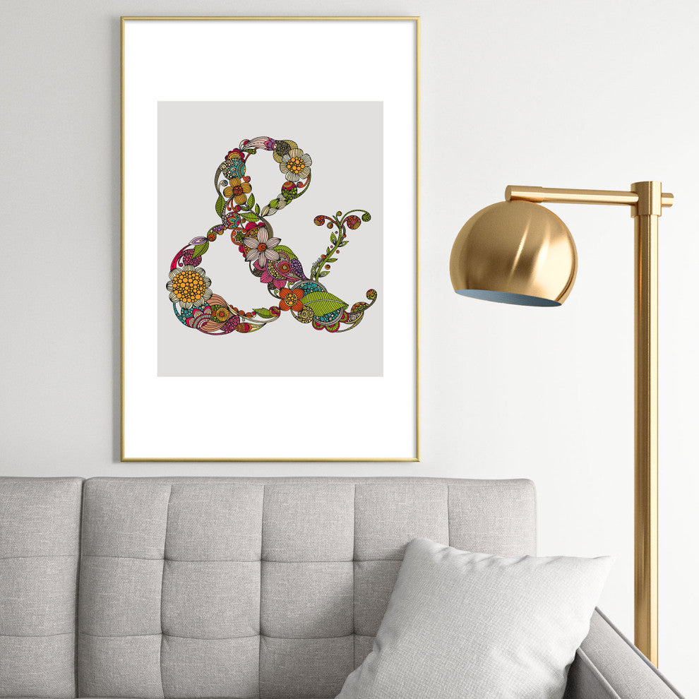 Valentina Ramos Ampersand Metal Framed Art Print