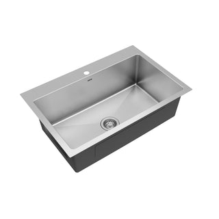 Karran 33" Top Mount Single Bowl Stainless Steel Kitchen Sink Kit