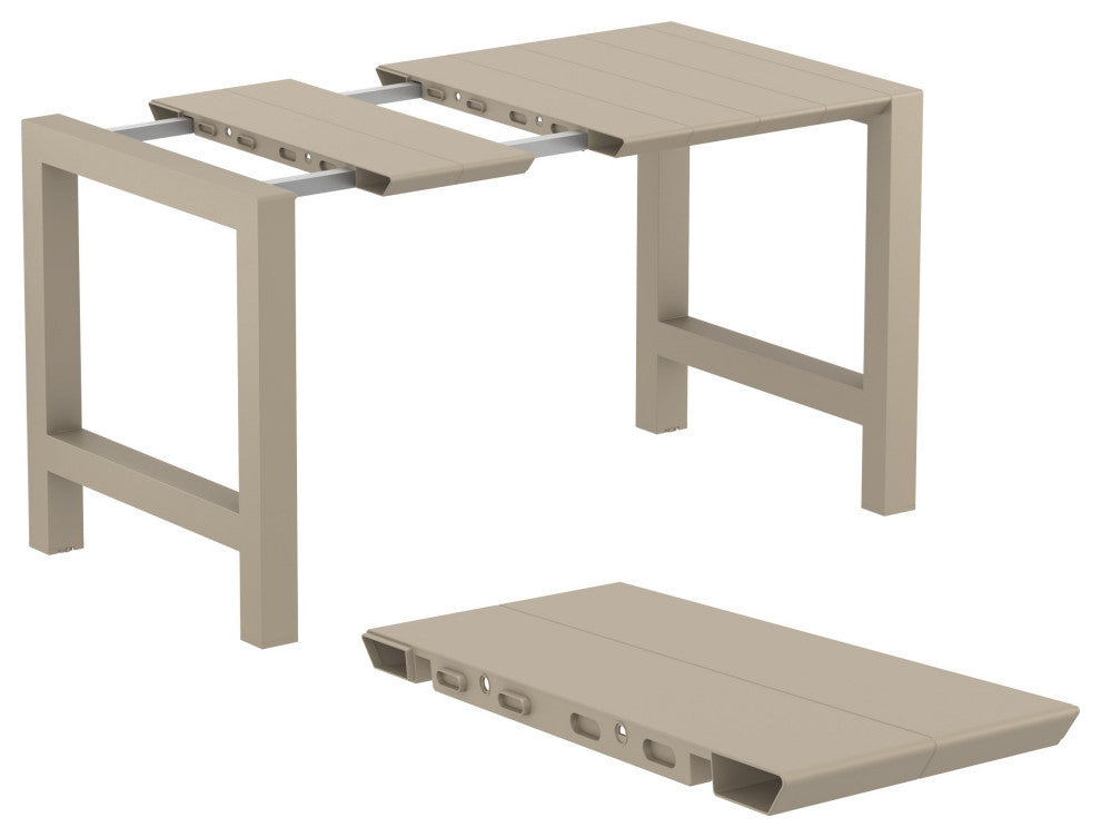 Vegas Air 5-Piece Bar Set With 39"-55" Extendable Taupe