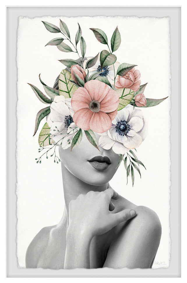"Passionate Bloom" Framed Painting Print, 16"x24"