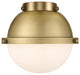 Innovations HFS-61-BB Hampden 6" Matte White Glass