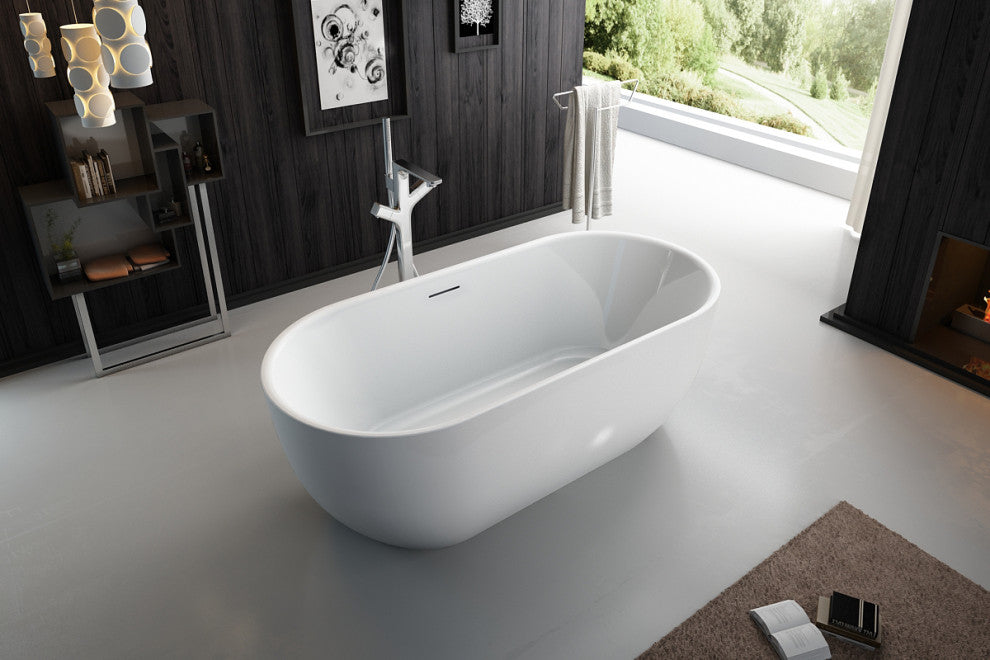 Bevier 67" Freestanding Bathtub with no faucet