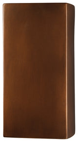 Ambiance Large Rectangle, Wall Sconce, Copper