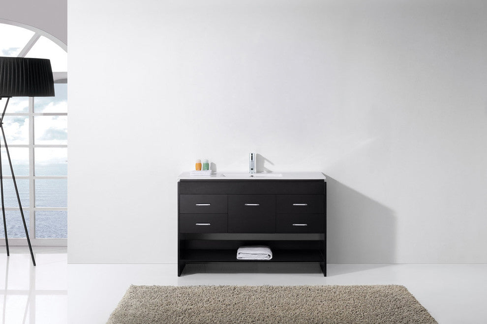 Gloria 48" Single Bathroom Vanity Set, Espresso