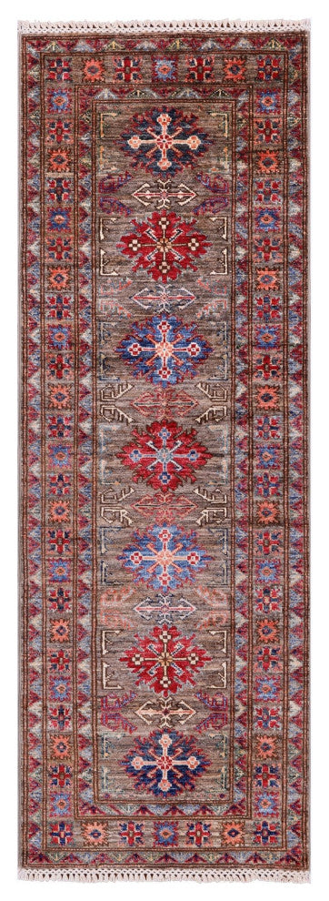 2' 0" X 5' 10" Super Kazak Hand-Knotted Wool Runner Rug Q10301