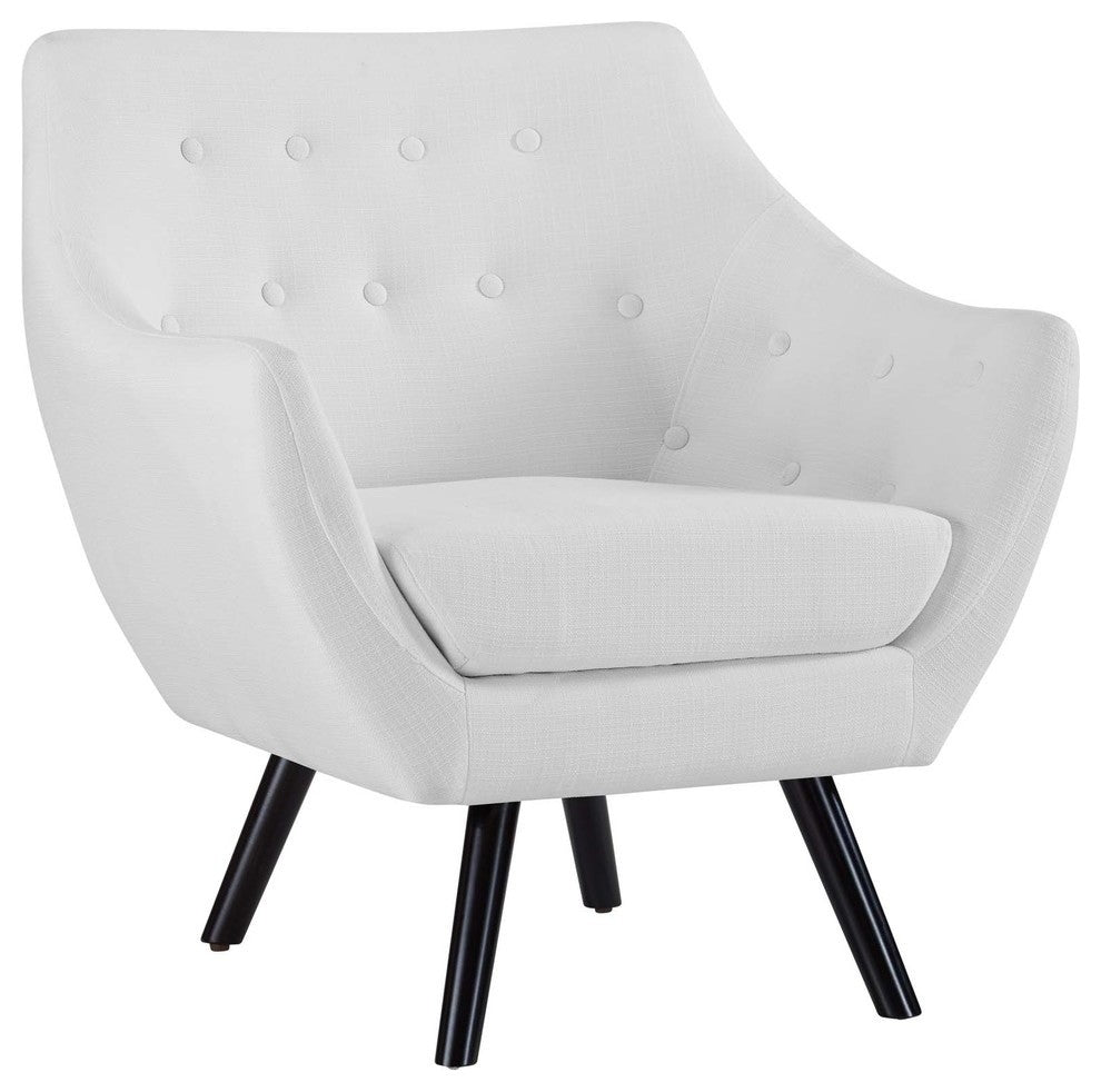 Modern White Allegory Armchair