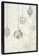 Silver Ornaments 20x30 Black Framed Canvas