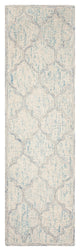 Safavieh Couture Abstract Collection, ABT474 Rug, Ivory/Light Blue, 2'3"x10'