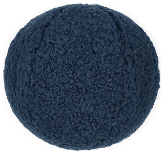 Poodle Ball Pillow - Navy
