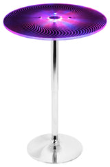 LumiSource Spyra Light Up Adjustable Bar Table