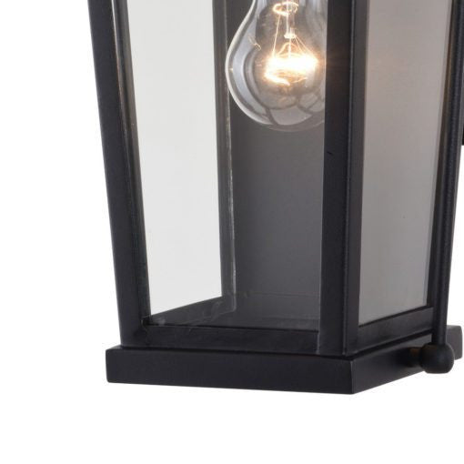 Lexington 1 Light Dualux 8-in. Outdoor Motion Sensor Wall Light Textured Black