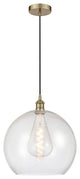 Innovations 616-1P-AB-G124-14 1-Light Pendant, Antique Brass