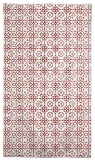 Delicate Tile Pattern Red 58x102 Tablecloth