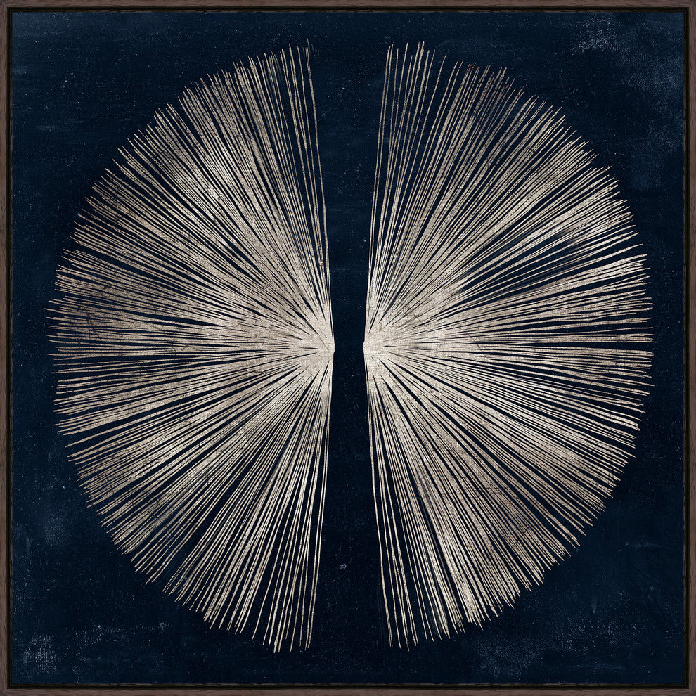 Connected Emotion, 48.25"x48.25", Espresso Natural Wood Gallery Floater