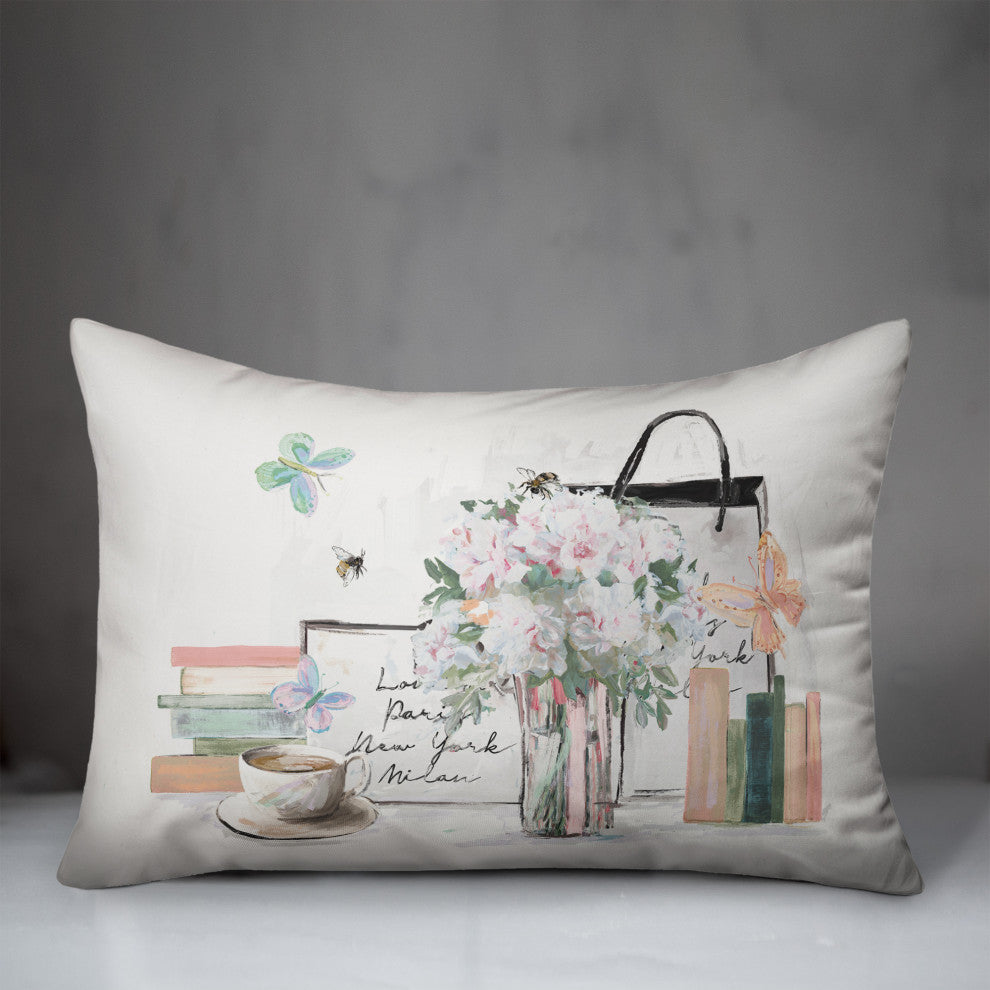 Fashion Still Life 14"x20" Spun Poly Pillow
