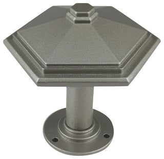 Esagono Metal Drapery Medallion Holdback, Pewter