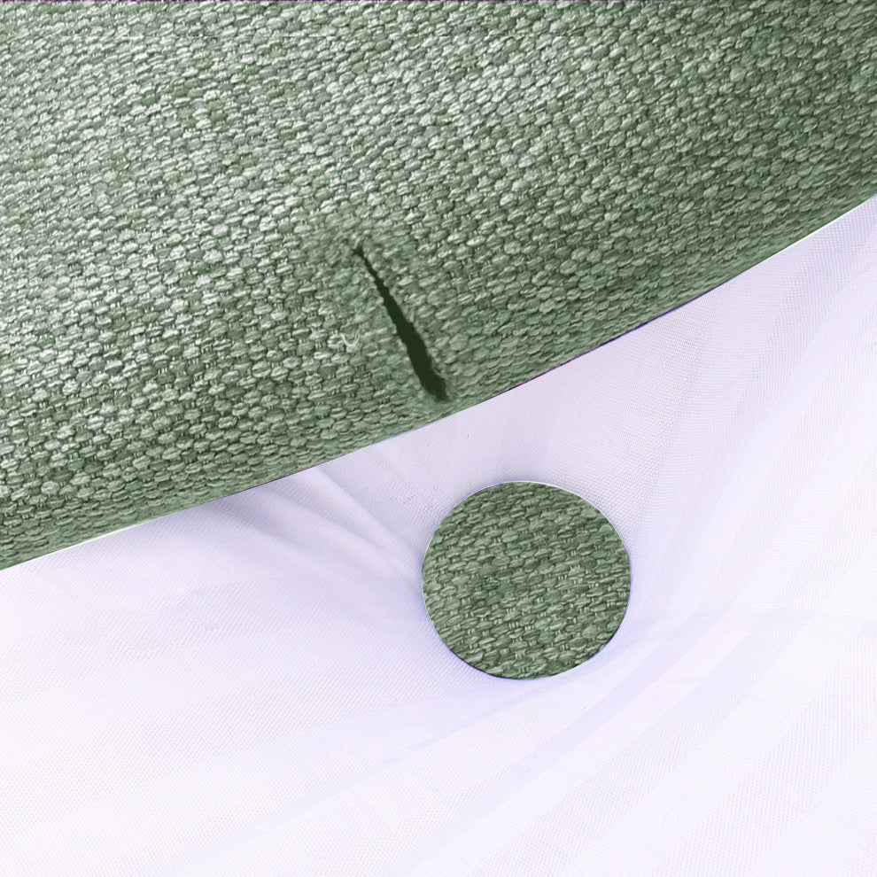 WOWMAX Backrest Wedge Reading Pillow Headboard Linen Blend Lime Green, 76x20x8