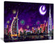 "Eid Celebration in Dubai" Cityscape Digital Canvas Print