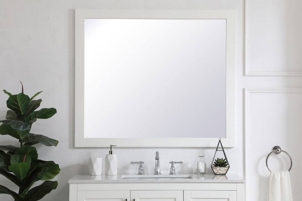 Anderson Rectangle Vanity Mirror, 42", White