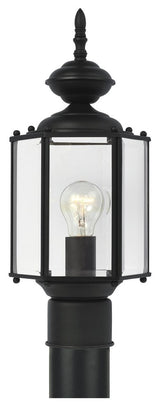 Generation Lighting Lighting 1-Light Outdoor Post Lantern, Black