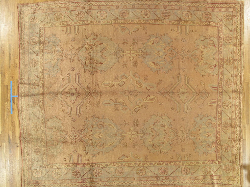 Consigned Oushak Rug, 10'1"x12'1"
