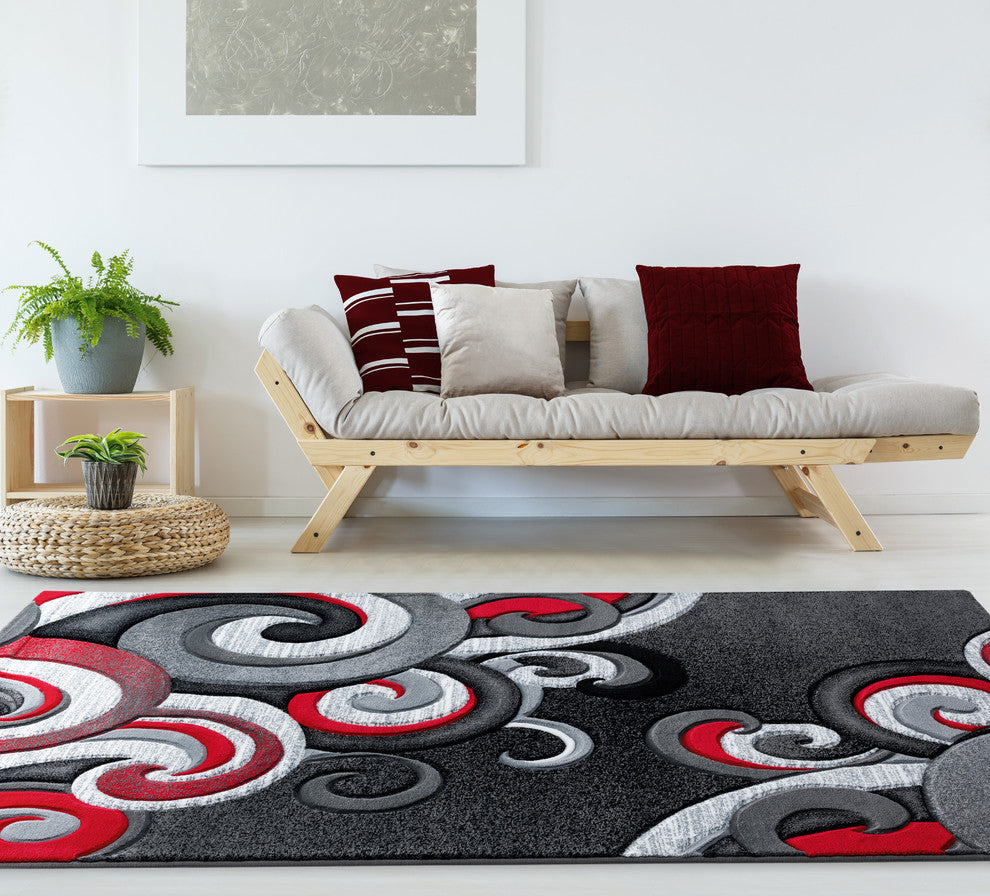 United Weavers Bristol Rhiannon Red Area Rug 7'10x10'6
