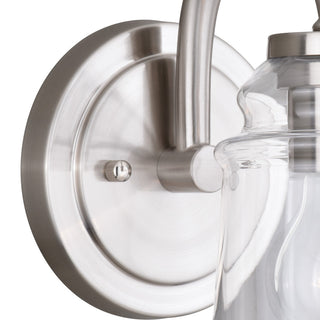 Vaxcel Toledo 1-Light Vanity, Satin Nickel