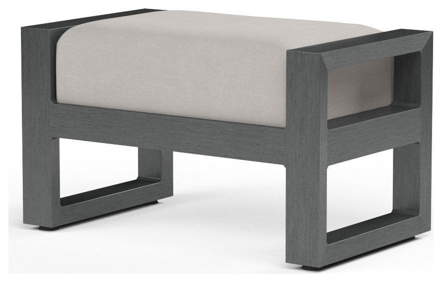 Redondo Canvas Natural Modern Design Outdoor Ottoman