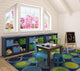 Kid Essentials Rug, Circle Back, Navy, 7'8"x10'9"